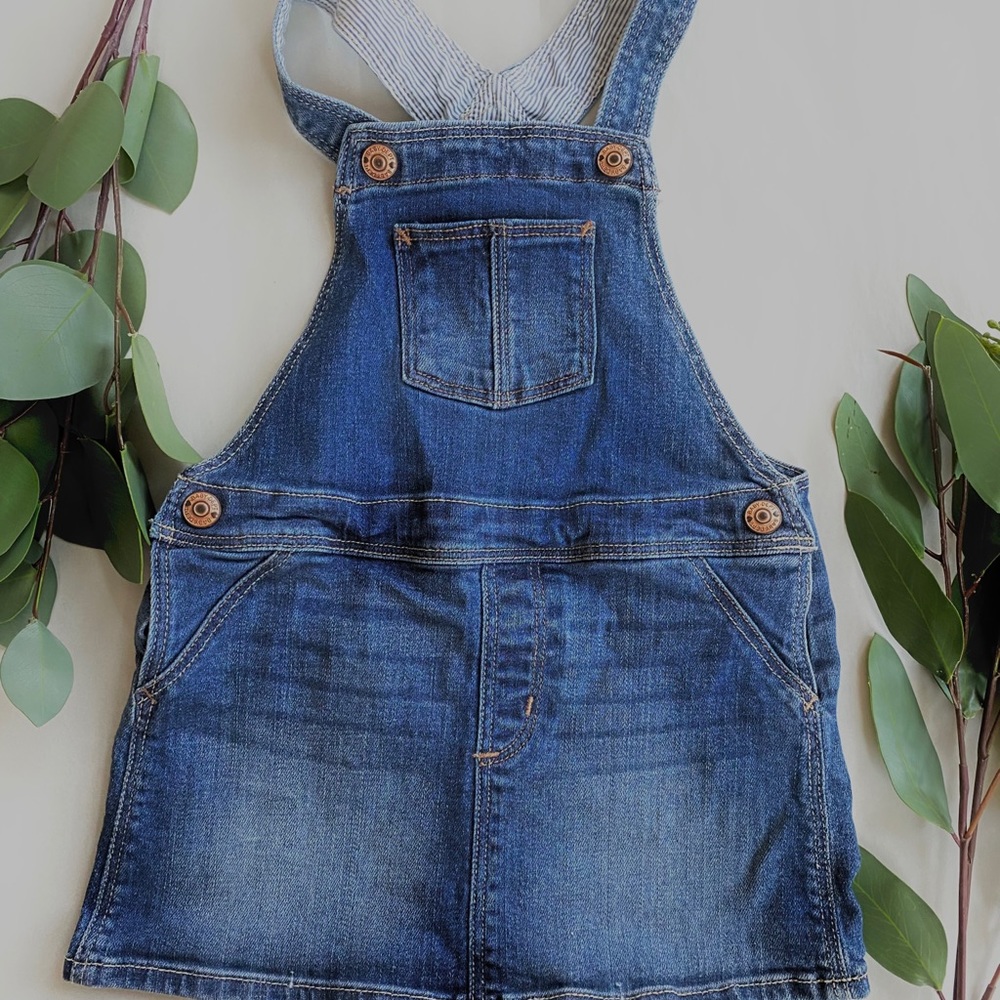 H&M denim overall dress